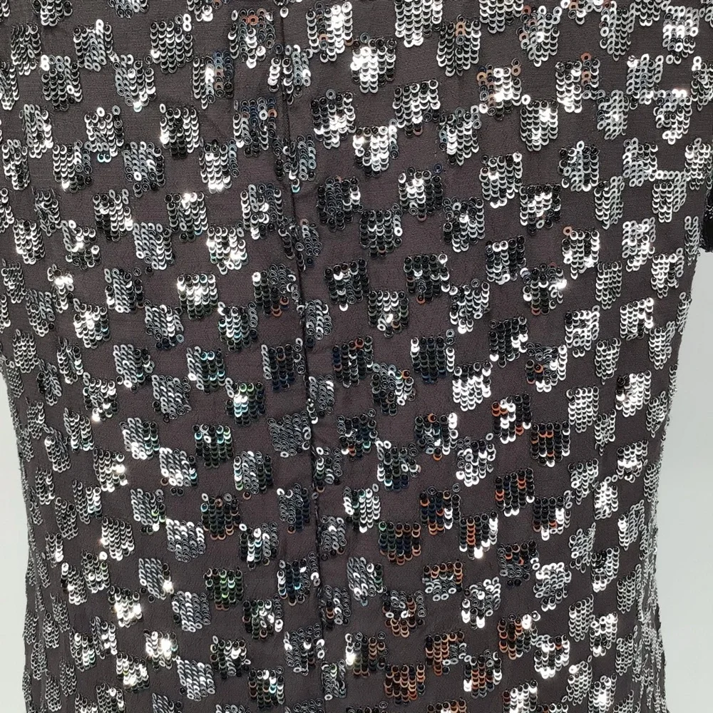 Broadway & Broome Gray Sequin Night Out Dress S - Picture 14 of 14